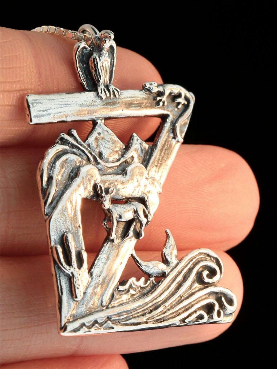 Zacatitos Oasis Medallion in Sterling Silver