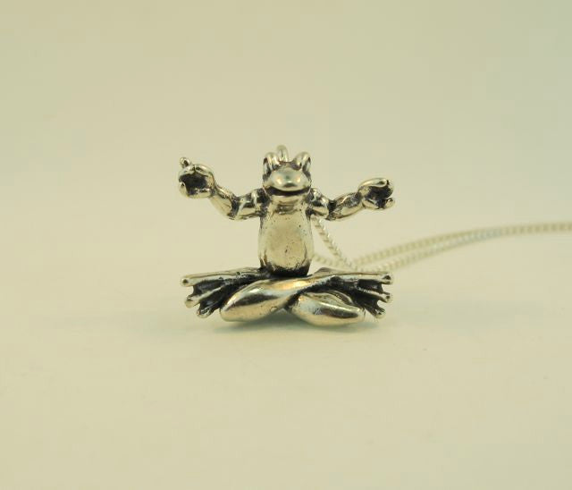 No time to meditate? No worries! Let this Zen Frog do it for you. Silver