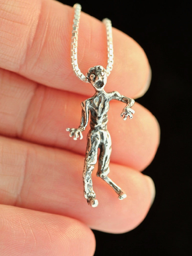 Sterling Silver Zombie Charm