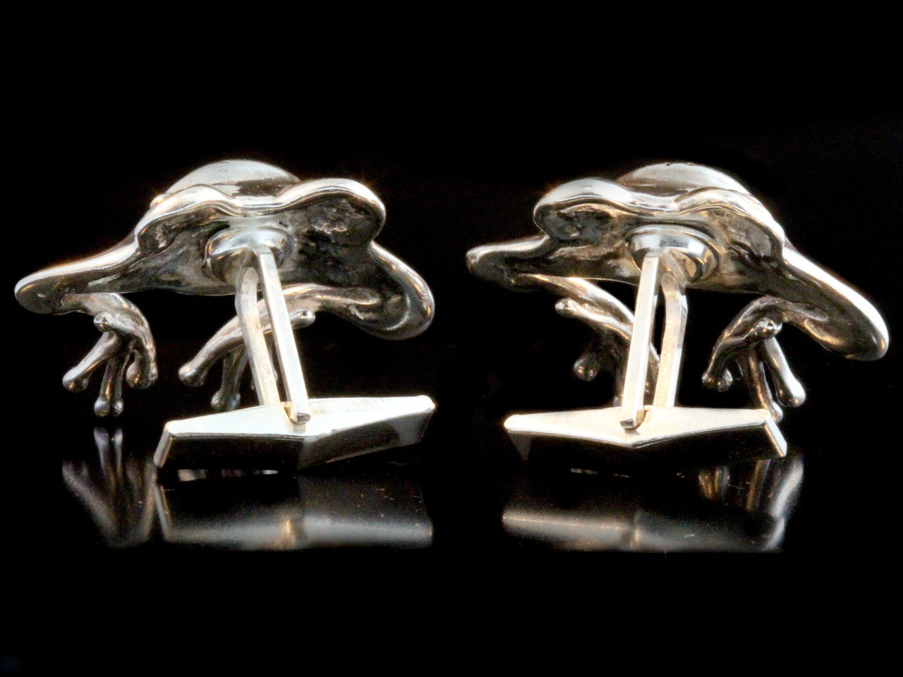 Good Luck Frog Cufflinks - Silver