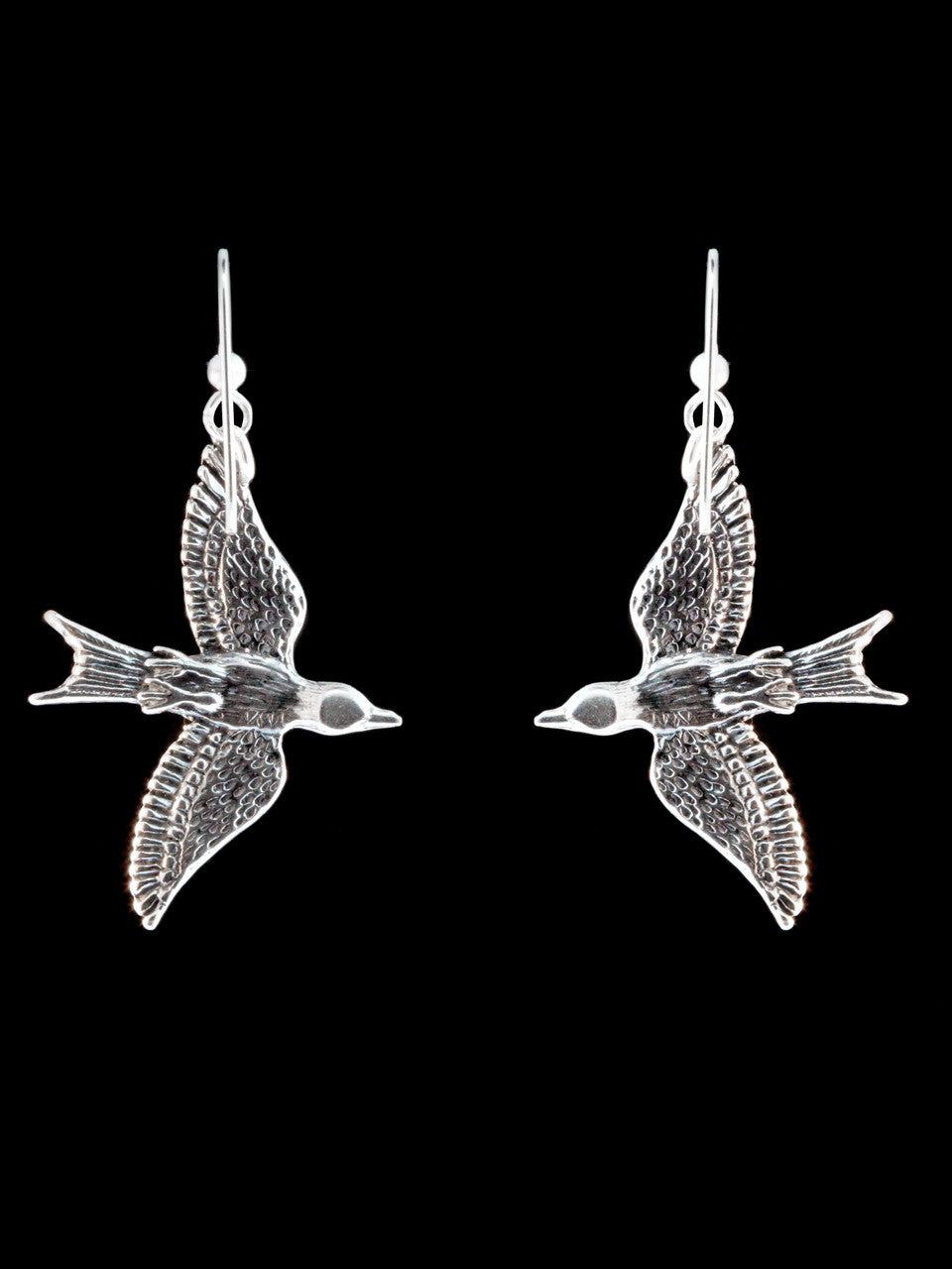 Mocking Jay Earrings - Silver