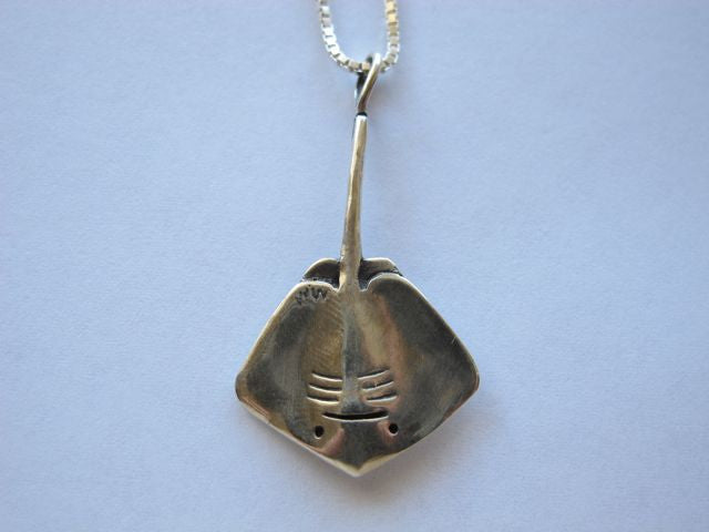 Sting Ray Charm - Sterling Silver