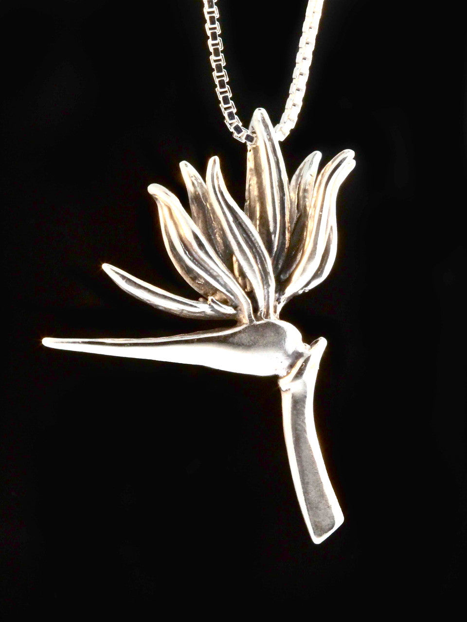 Bird of Paradise Charm Pendant (left facing)