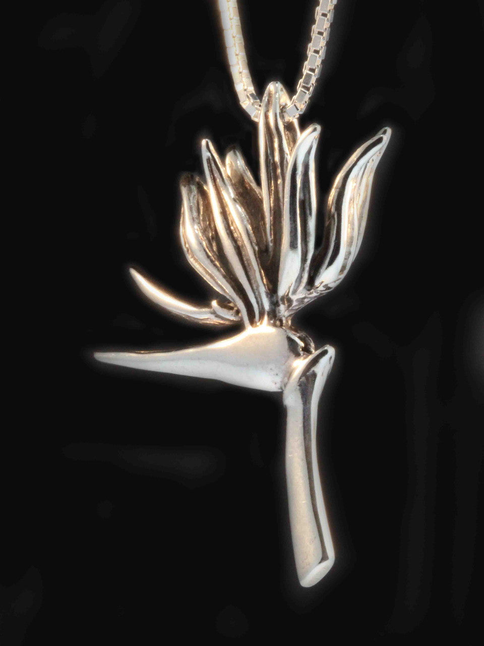 Bird of Paradise Charm Pendant (left facing)