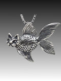 Large Catfish Pendant - Silver