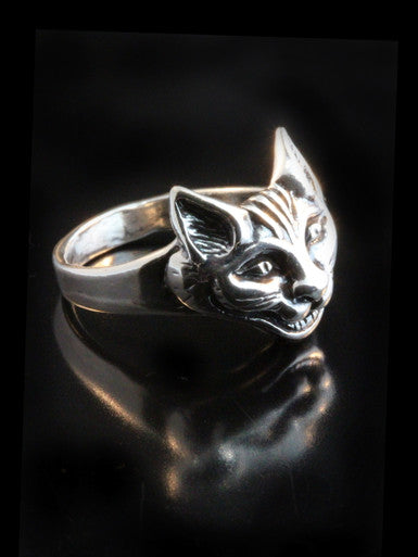 Cheshire Cat Ring - Sterling Silver