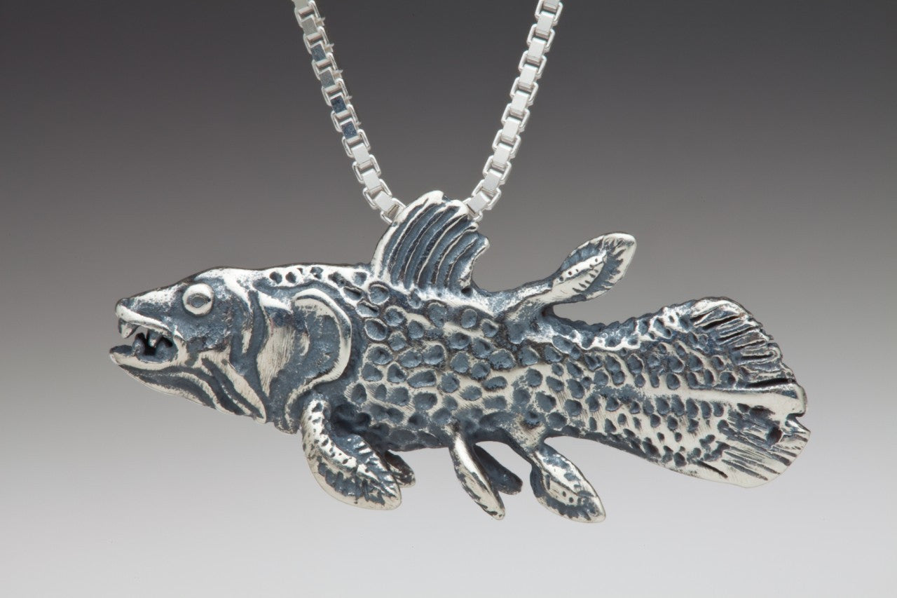 Coelacanth Pendant - Silver