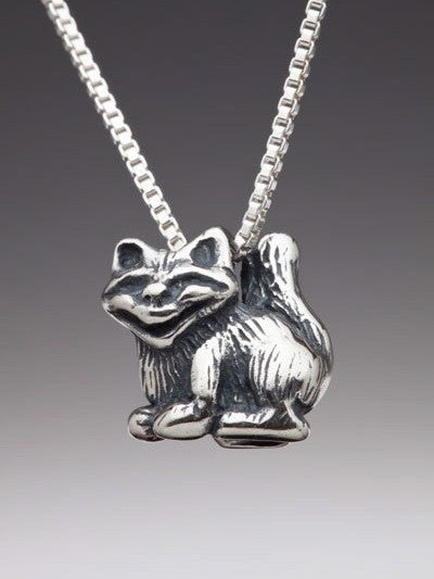 Cheshire Cat Charm - Sterling Silver