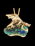 Cloud Forest Dragon Pendant - 18K Gold - SOLD