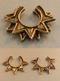 Stacking Ninja Star Ear Cuff Combo - Bronze