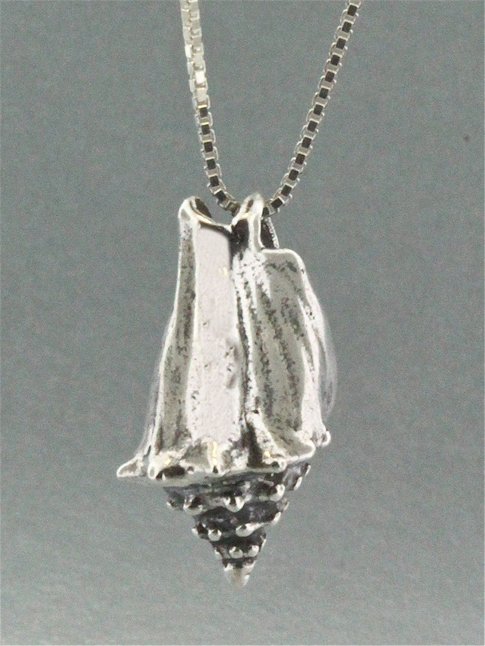 Sea Life - Conch Shell Charm - Silver