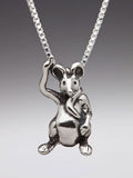 Alice - Door Mouse Charm - Silver