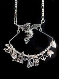 Dragon Charm Holder Collection - Sterling Silver