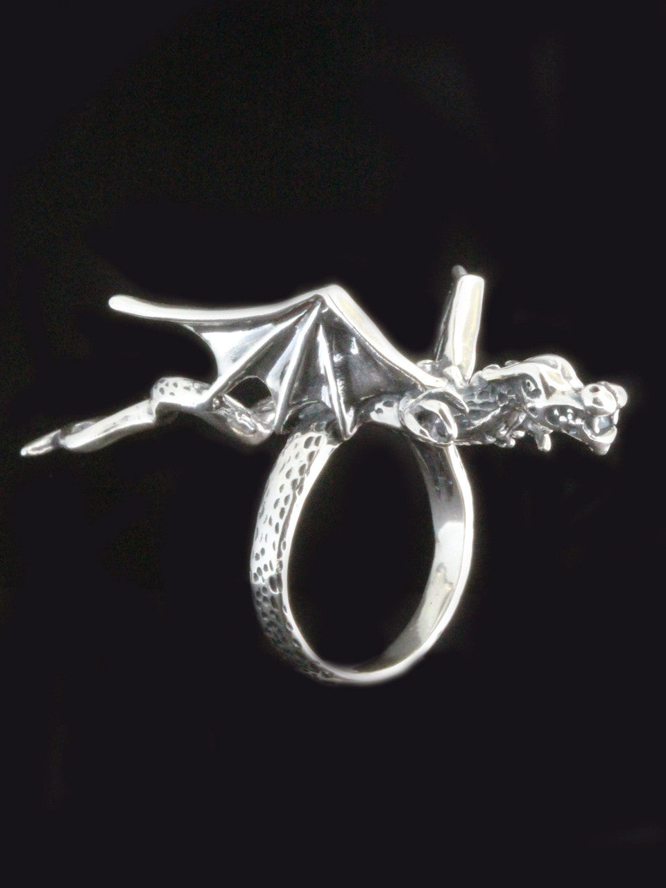 Dragon Finger Pet Ring - Silver