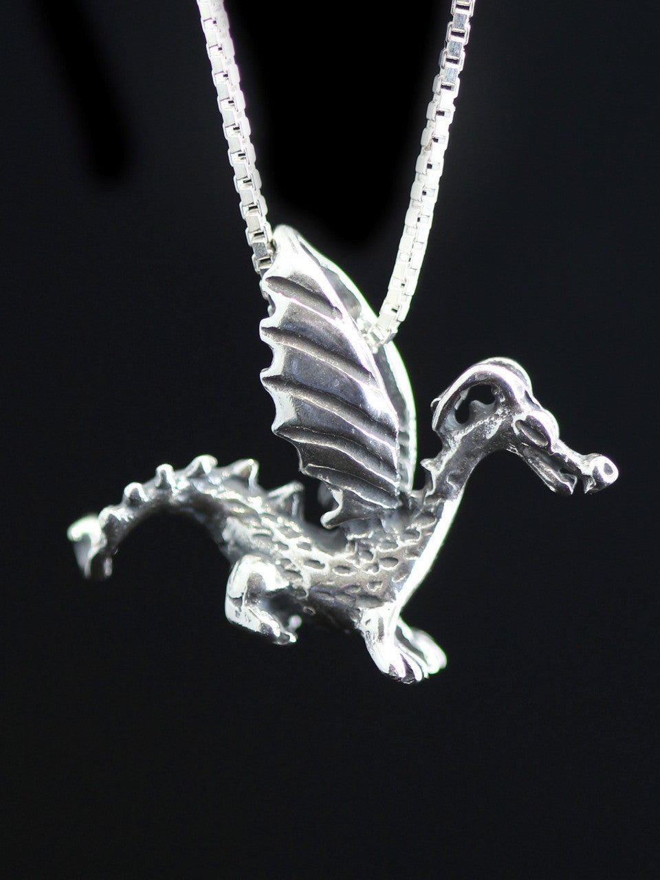 Dragon - Baby Dragon Charm - Silver