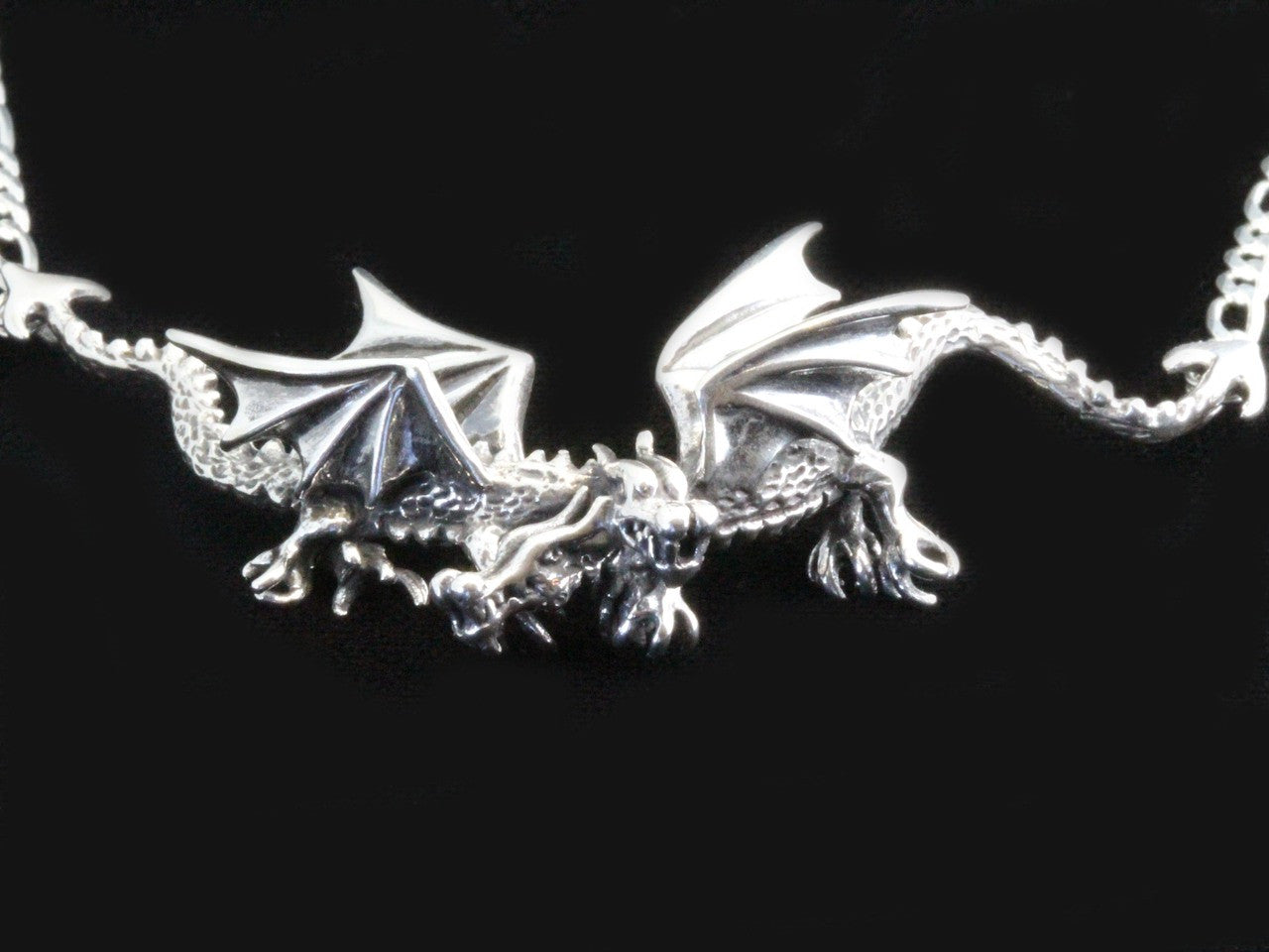 Eternity Dragon Neckpiece -Silver