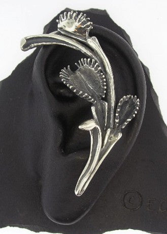 Sterling Silver Venus Fly Trap Ear Wrap by Marty Magic