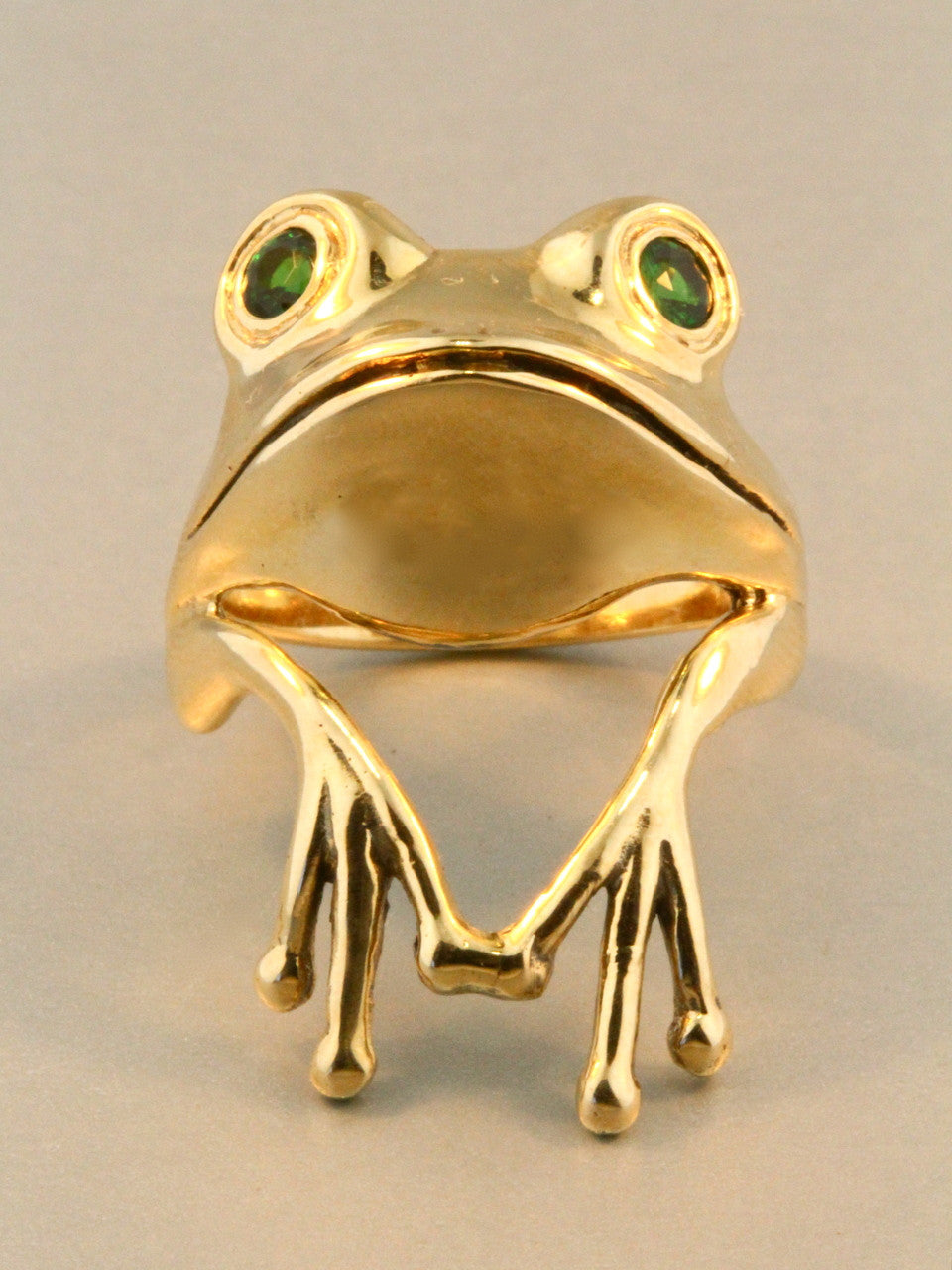 Tree Frog Finger Pet Ring - 14k Gold