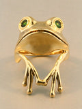 Tree Frog Finger Pet Ring - Solid 14k Gold