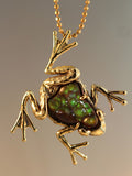 Harlequin Frog Pendant - 18K Gold - SOLD
