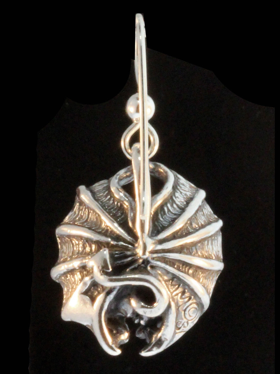 Gothic Gargoyle Earrings - Silver