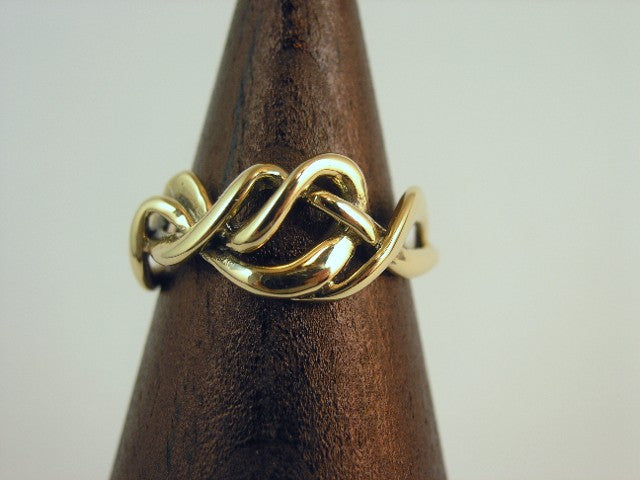 Gold Pretzel Ring - Solid 14k Gold