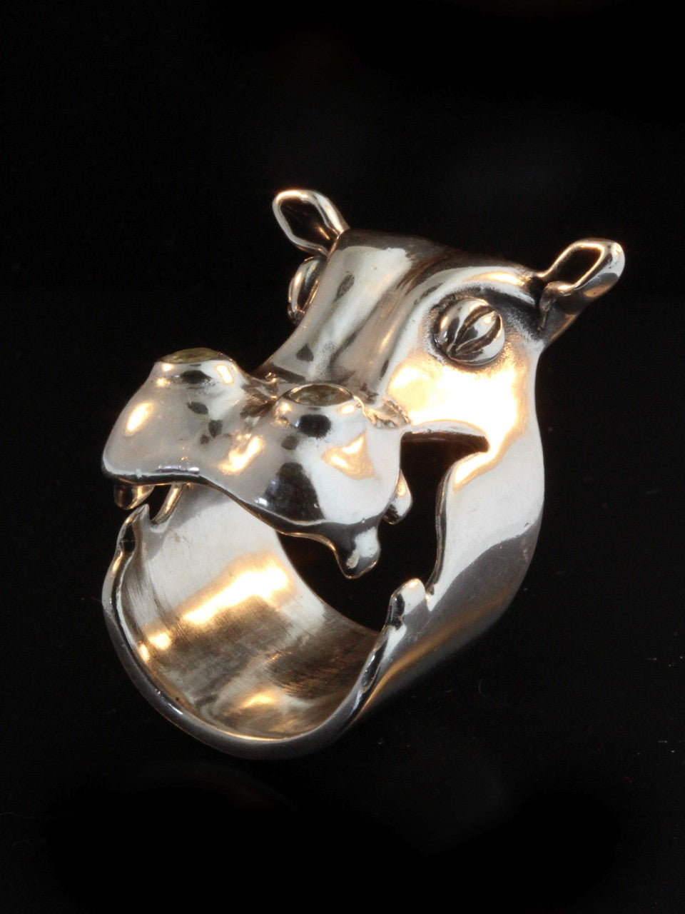 Henrietta Hippo Ring With Moonstones