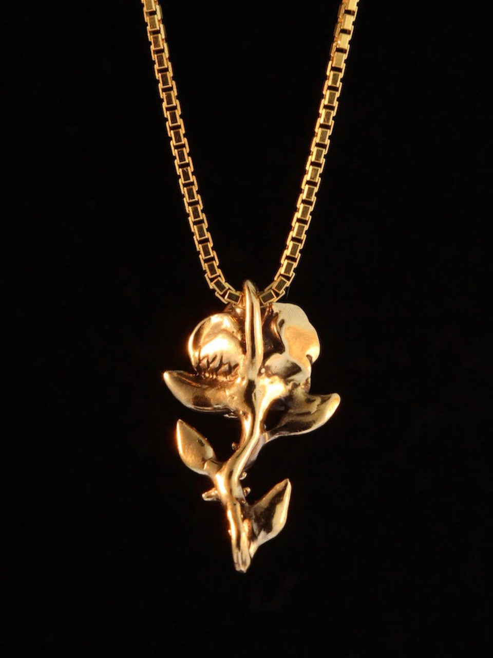 Rose Charm - 14k Gold