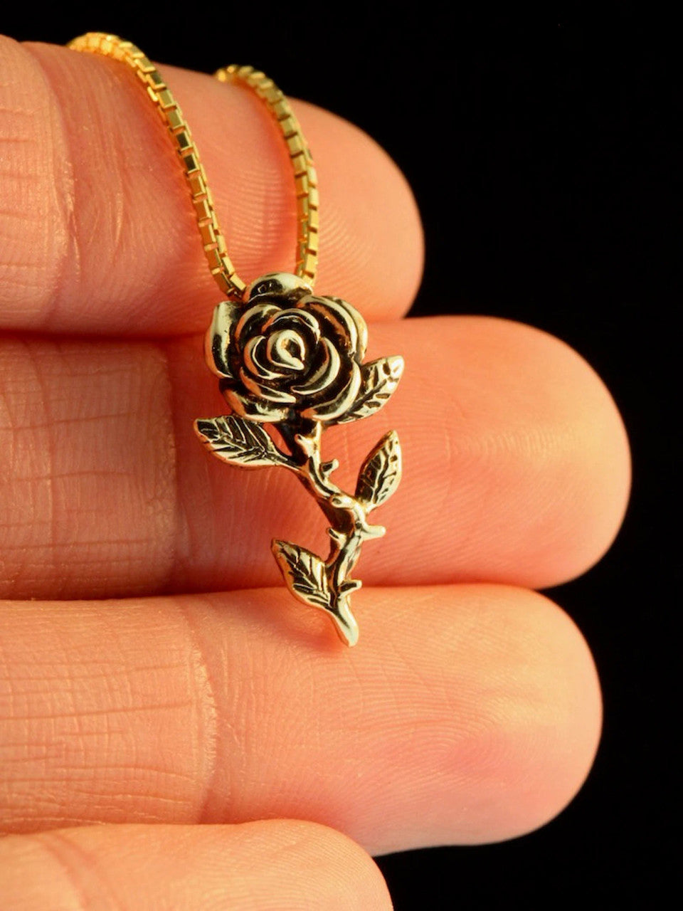 Rose Charm - 14k Gold