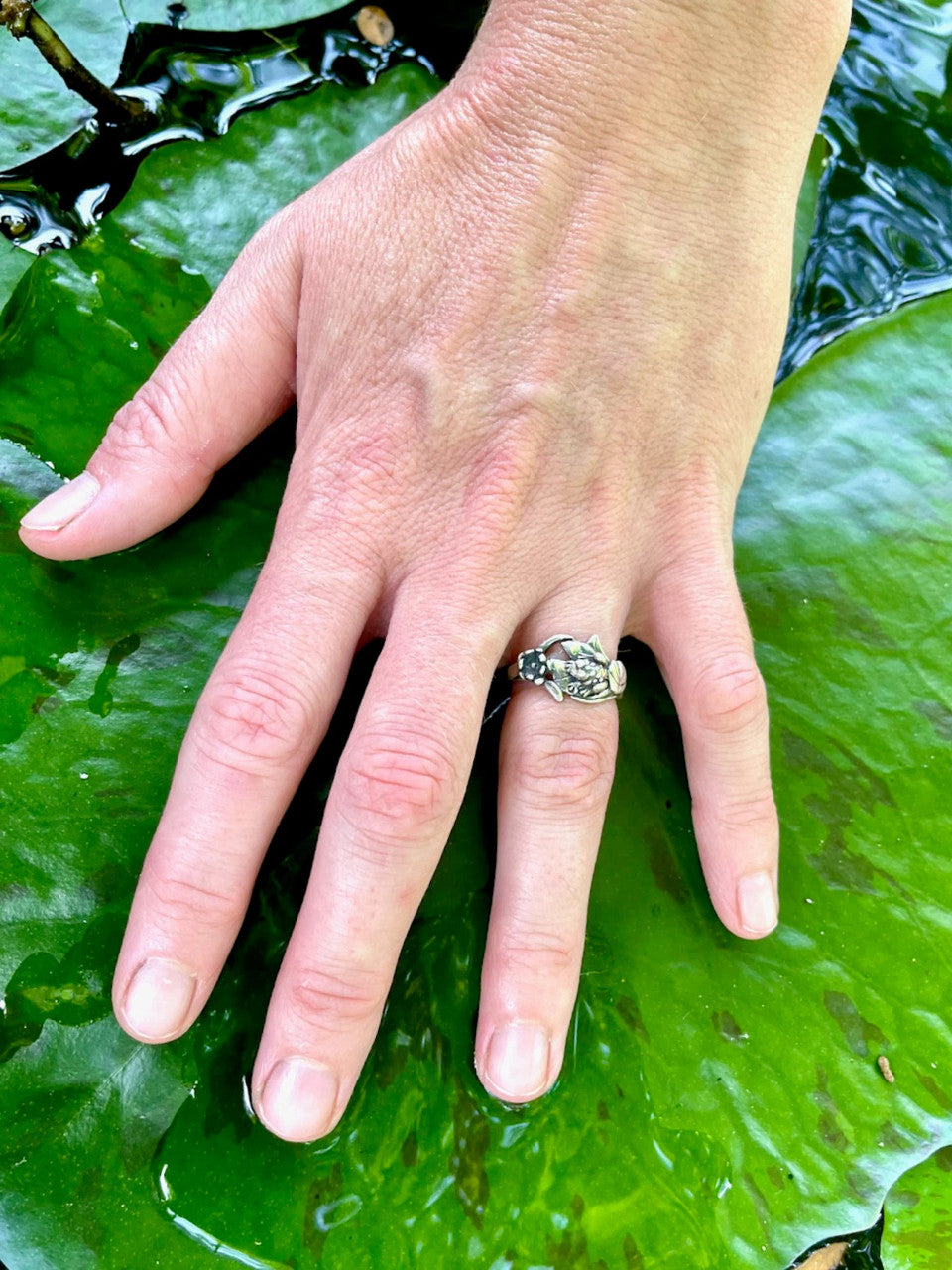 Lily Pad Ring - Silver