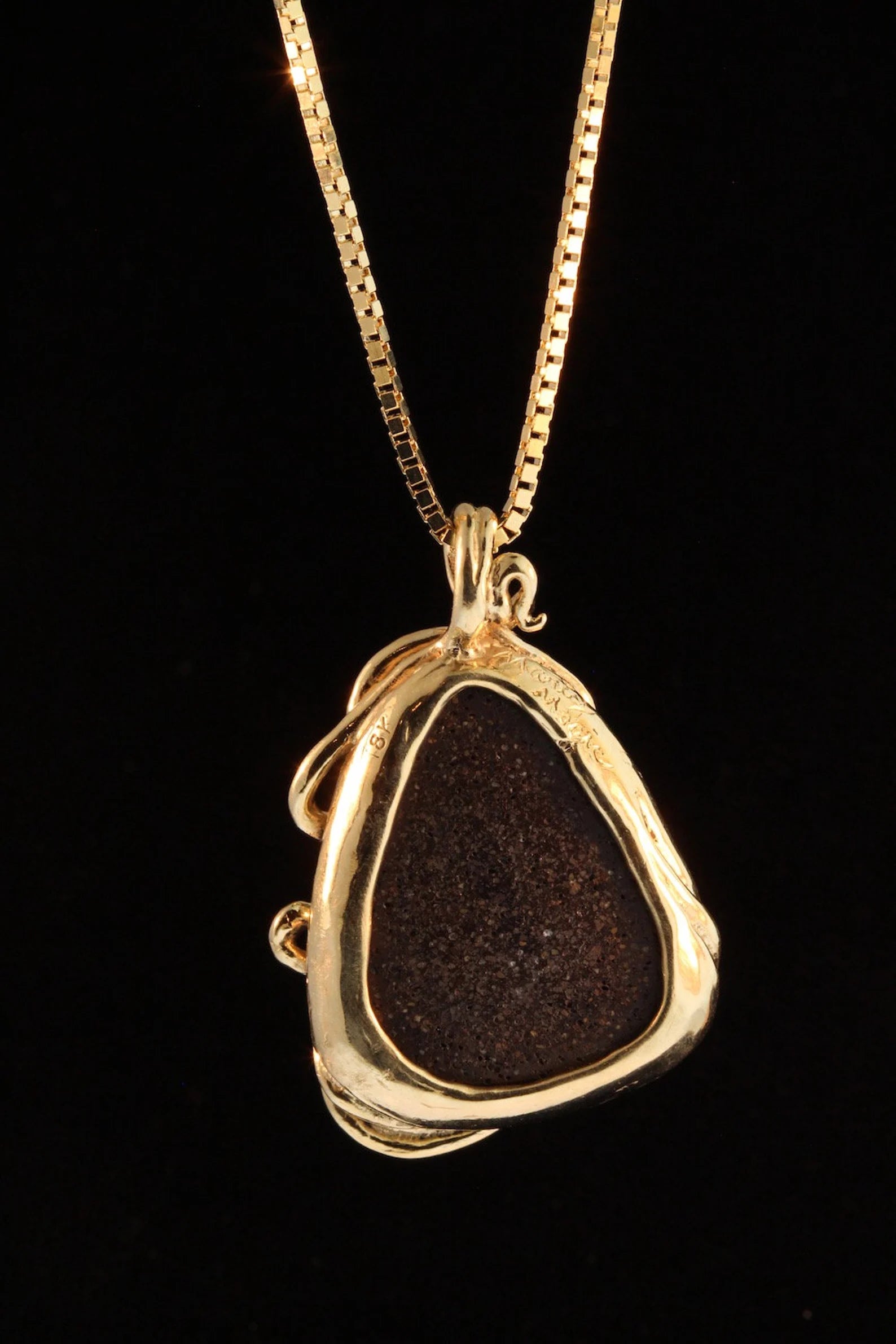 Bermuda Bliss Australian Opal Pendant - 18K gold