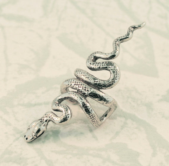 Snake Ear Cuff - Sterling Silver