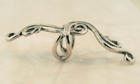 French Twist Ear Cuff in Silver