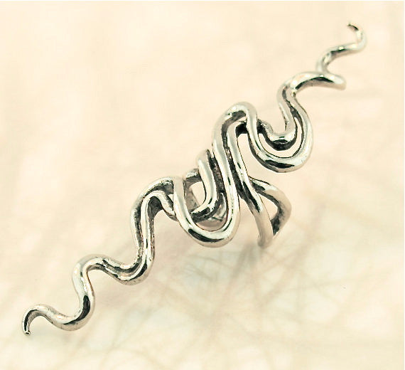 Sidewinder Ear Cuff - Sterling Silver