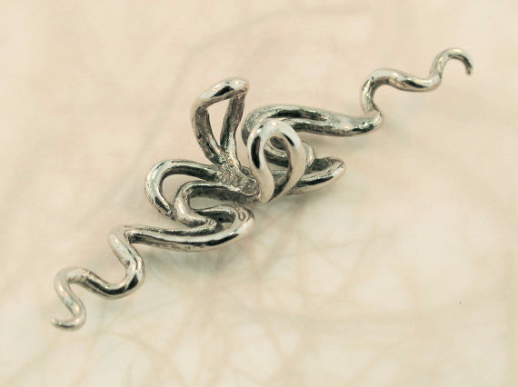 Sidewinder Ear Cuff - Sterling Silver