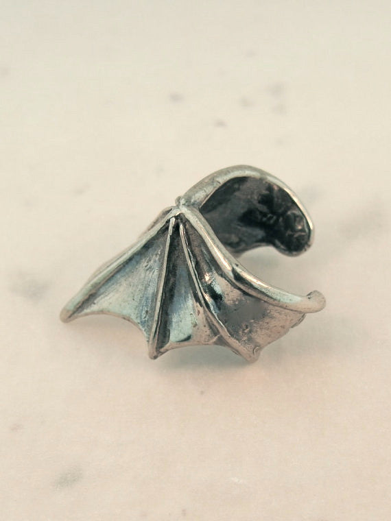 Ear Wing Ear Cuff - Silver