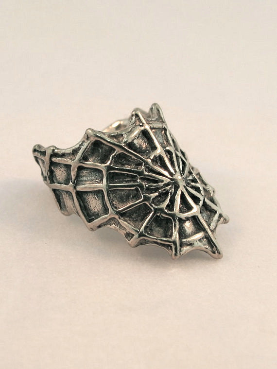 Cobweb Ear Cuff - Silver