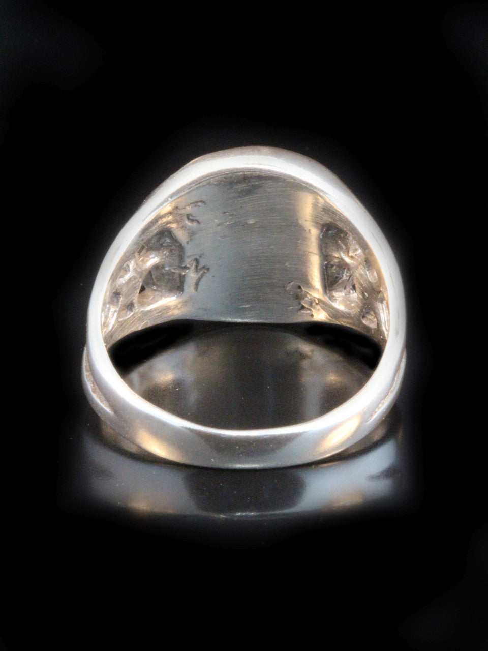 Moon and Star Ring - Silver