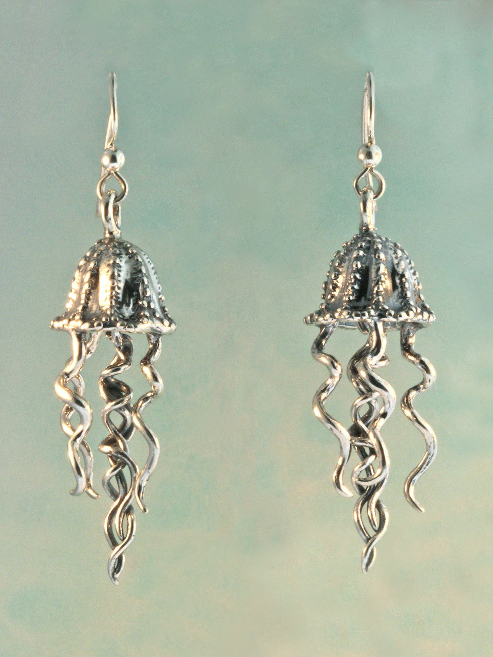Jelly Fish Earrings - Silver