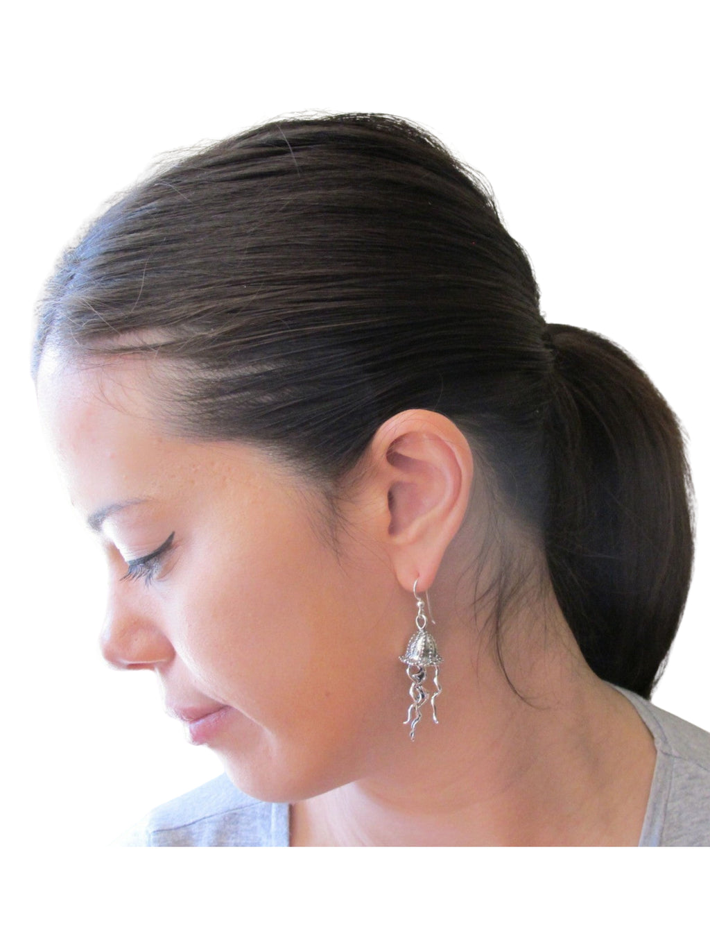 Jellyfish Earrings - Sterling Silver