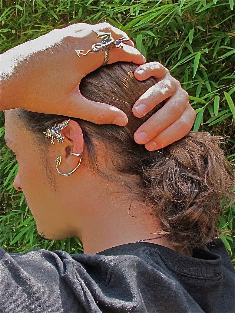 Guardian Dragon Ear Wrap - 14K Gold