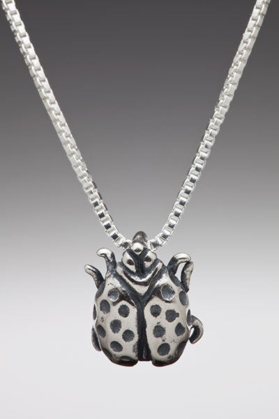 Lady Bug Charm - Silver