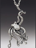 Large Octopus Pendant - Sterling Silver
