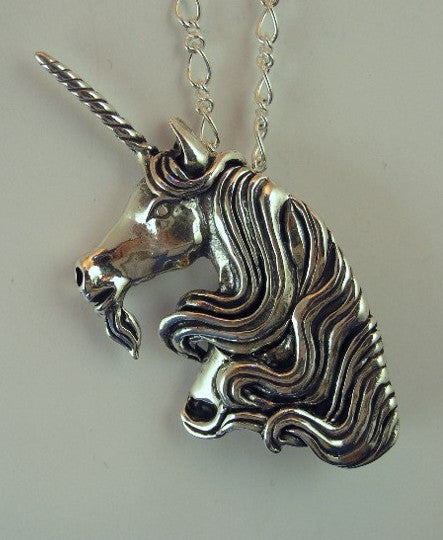Large Unicorn Head Pendant