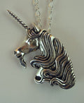 Large Unicorn Head Pendant