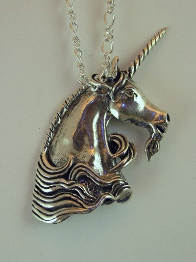 Large Unicorn Head Pendant