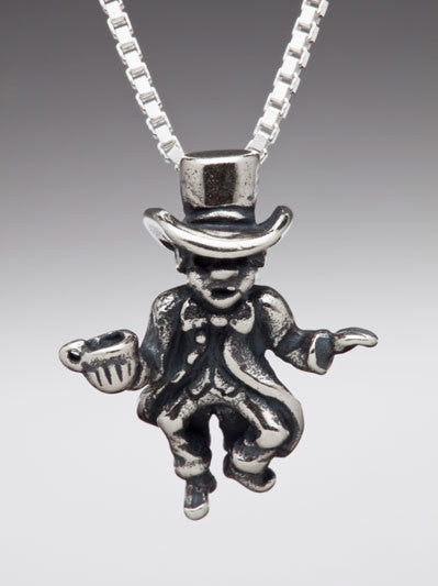 Alice -  Mad Hatter Charm - Silver