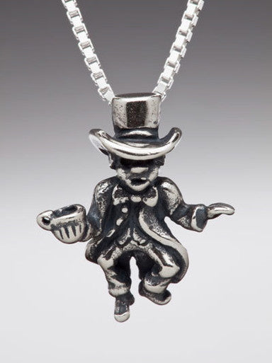 Alice -  Mad Hatter Charm - Silver