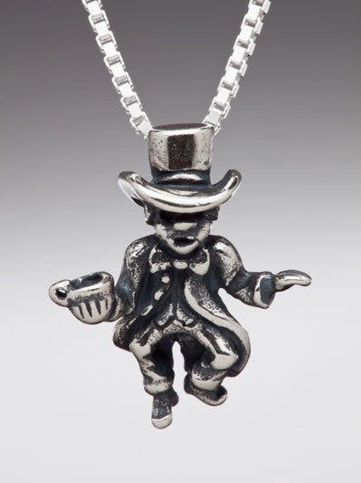 Mad Hatter Charm - Sterling Silver