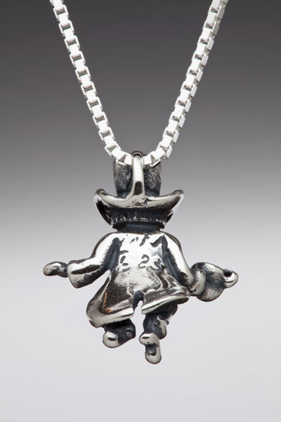 Alice -  Mad Hatter Charm - Silver